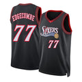 Philadelphia #77 Edgecombe Player Basketball Sleeveless Black Jersey VJ For Adult Youth
