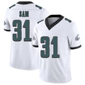 Philadelphia #31 Sam Player Football V Neck Short Sleeve White Jersey Andre' For Men Youth Women Gift