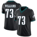 Philadelphia #73 Williams Player Football V Neck Short Sleeve Black Jersey Cameron For Men Youth Women Gift