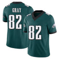 Philadelphia #82 Gray Player Football V Neck Short Sleeve Midnight Green Jersey Danny For Men Youth Women Gift