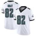 Philadelphia #82 Gray Player Football V Neck Short Sleeve White Jersey Danny For Men Youth Women Gift