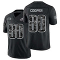 Philadelphia #80 Cooper Player Football V Neck Short Sleeve Black Jersey Darius For Men Youth Women Gift