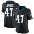 Philadelphia #47 Lawson Player Football V Neck Short Sleeve Black Jersey Deontae For Men Youth Women Gift