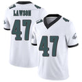 Philadelphia #47 Lawson Player Football V Neck Short Sleeve White Jersey Deontae For Men Youth Women Gift