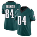Philadelphia #84 Jenkins Player Football V Neck Short Sleeve Midnight Green Jersey E.J. For Men Youth Women Gift