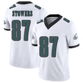 Philadelphia #87 Stowers Player Football V Neck Short Sleeve White Jersey Eli For Men Youth Women Gift