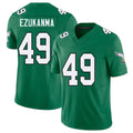 Philadelphia #49 Ezukanma Player Football V Neck Short Sleeve Kelly Green Jersey Erik For Men Youth Women Gift