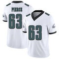Philadelphia #63 Pierce Player Football V Neck Short Sleeve White Jersey Hollin For Men Youth Women Gift
