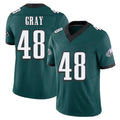 Philadelphia #48 Gray Player Football V Neck Short Sleeve Midnight Green Jersey J.T. For Men Youth Women Gift