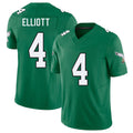 Philadelphia #4 Elliott Player Football V Neck Short Sleeve Kelly Green Jersey Jake For Men Youth Women Gift