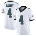 Philadelphia #4 Elliott Player Football V Neck Short Sleeve White Jersey Jake For Men Youth Women Gift