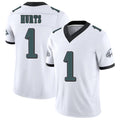 Philadelphia #1 Hurts Player Football V Neck Short Sleeve White Jersey Jalen For Men Youth Women Gift