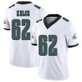 Philadelphia #62 Kelce Player Football V Neck Short Sleeve White Jersey Jason For Men Youth Women Gift
