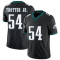 Philadelphia #54 Trotter Jr. Player Football V Neck Short Sleeve Black Jersey Jeremiah For Men Youth Women Gift