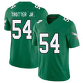 Philadelphia #54 Trotter Jr. Player Football V Neck Short Sleeve Kelly Green Jersey Jeremiah For Men Youth Women Gift