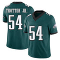 Philadelphia #54 Trotter Jr. Player Football V Neck Short Sleeve Midnight Green Jersey Jeremiah For Men Youth Women Gift