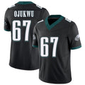 Philadelphia #67 Ojukwu Player Football V Neck Short Sleeve Black Jersey John For Men Youth Women Gift