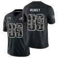Philadelphia #83 Mundt Player Football V Neck Short Sleeve Black Jersey Johnny For Men Youth Women Gift