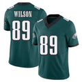 Philadelphia #89 Wilson Player Football V Neck Short Sleeve Midnight Green Jersey Johnny For Men Youth Women Gift
