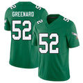 Philadelphia #52 Greenard Player Football V Neck Short Sleeve Kelly Green Jersey Jonathan For Men Youth Women Gift
