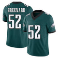 Philadelphia #52 Greenard Player Football V Neck Short Sleeve Midnight Green Jersey Jonathan For Men Youth Women Gift