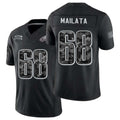 Philadelphia #68 Mailata Player Football V Neck Short Sleeve Black Jersey Jordan For Men Youth Women Gift