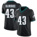 Philadelphia #43 Ramirez Player Football V Neck Short Sleeve Black Jersey Jose For Men Youth Women Gift