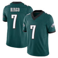 Philadelphia #7 Ringo Player Football V Neck Short Sleeve Midnight Green Jersey Kelee For Men Youth Women Gift