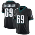 Philadelphia #69 Dickerson Player Football V Neck Short Sleeve Black Jersey Landon For Men Youth Women Gift