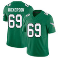 Philadelphia #69 Dickerson Player Football V Neck Short Sleeve Kelly Green Jersey Landon For Men Youth Women Gift