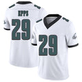 Philadelphia #29 Epps Player Football V Neck Short Sleeve White Jersey Marcus For Men Youth Women Gift