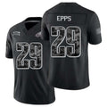 Philadelphia #29 Epps Player Football V Neck Short Sleeve Black Jersey Marcus For Men Youth Women Gift
