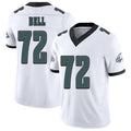 Philadelphia #72 Bell Player Football V Neck Short Sleeve White Jersey Markel For Men Youth Women Gift