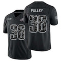 Philadelphia #36 Pulley Player Football V Neck Short Sleeve Black Jersey Maximus For Men Youth Women Gift