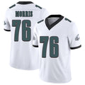 Philadelphia #76 Morris Player Football V Neck Short Sleeve White Jersey Micah For Men Youth Women Gift