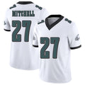 Philadelphia #27 Mitchell Player Football V Neck Short Sleeve White Jersey Quinyon For Men Youth Women Gift