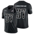 Philadelphia #37 Longerbeam Player Football V Neck Short Sleeve Black Jersey Robert For Men Youth Women Gift
