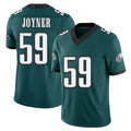 Philadelphia #59 Joyner Player Football V Neck Short Sleeve Midnight Green Jersey Seth For Men Youth Women Gift