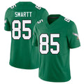 Philadelphia #85 Smartt Player Football V Neck Short Sleeve Kelly Green Jersey Stone For Men Youth Women Gift