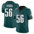 Philadelphia #56 Steen Player Football V Neck Short Sleeve Midnight Green Jersey Tyler For Men Youth Women Gift