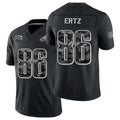 Philadelphia #86 Ertz Player Football V Neck Short Sleeve Black Jersey Zach For Men Youth Women Gift