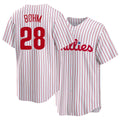 Philadelphia #28 Bohm Player Baseball Short Sleeve White Jersey Alec For Men Women Youth Gift