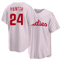 Philadelphia #24 Painter Player Baseball Short Sleeve White Jersey Andrew For Men Women Youth Gift