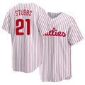 Philadelphia #21 Stubbs Player Baseball Short Sleeve White Jersey Garrett For Men Women Youth Gift