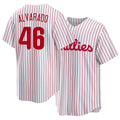 Philadelphia #46 Alvarado Player Baseball Short Sleeve White Jersey José For Men Women Youth Gift