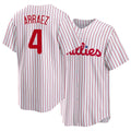 Philadelphia #4 Arraez Player Baseball Short Sleeve White Jersey Luis For Men Women Youth Gift