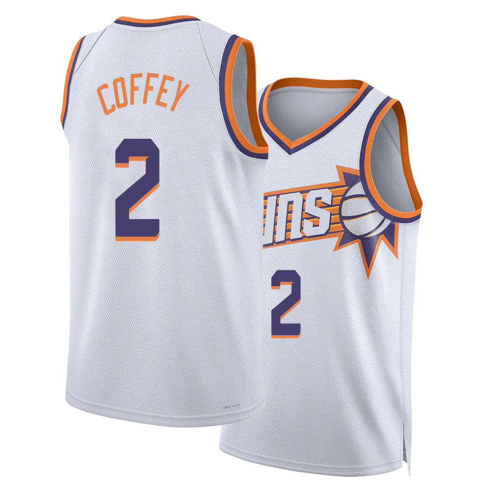 Phoenix #2 Coffey Player Basketball Sleeveless White Jersey Amir For Adult Youth