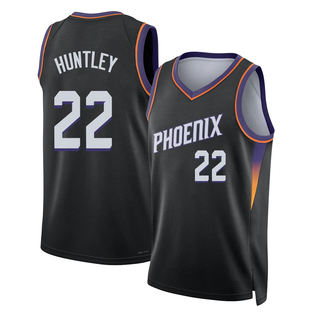Phoenix #22 Huntley Player Basketball Sleeveless Black Jersey CJ For Adult Youth