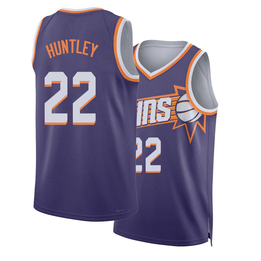 Phoenix #22 Huntley Player Basketball Sleeveless Purple Jersey CJ For Adult Youth