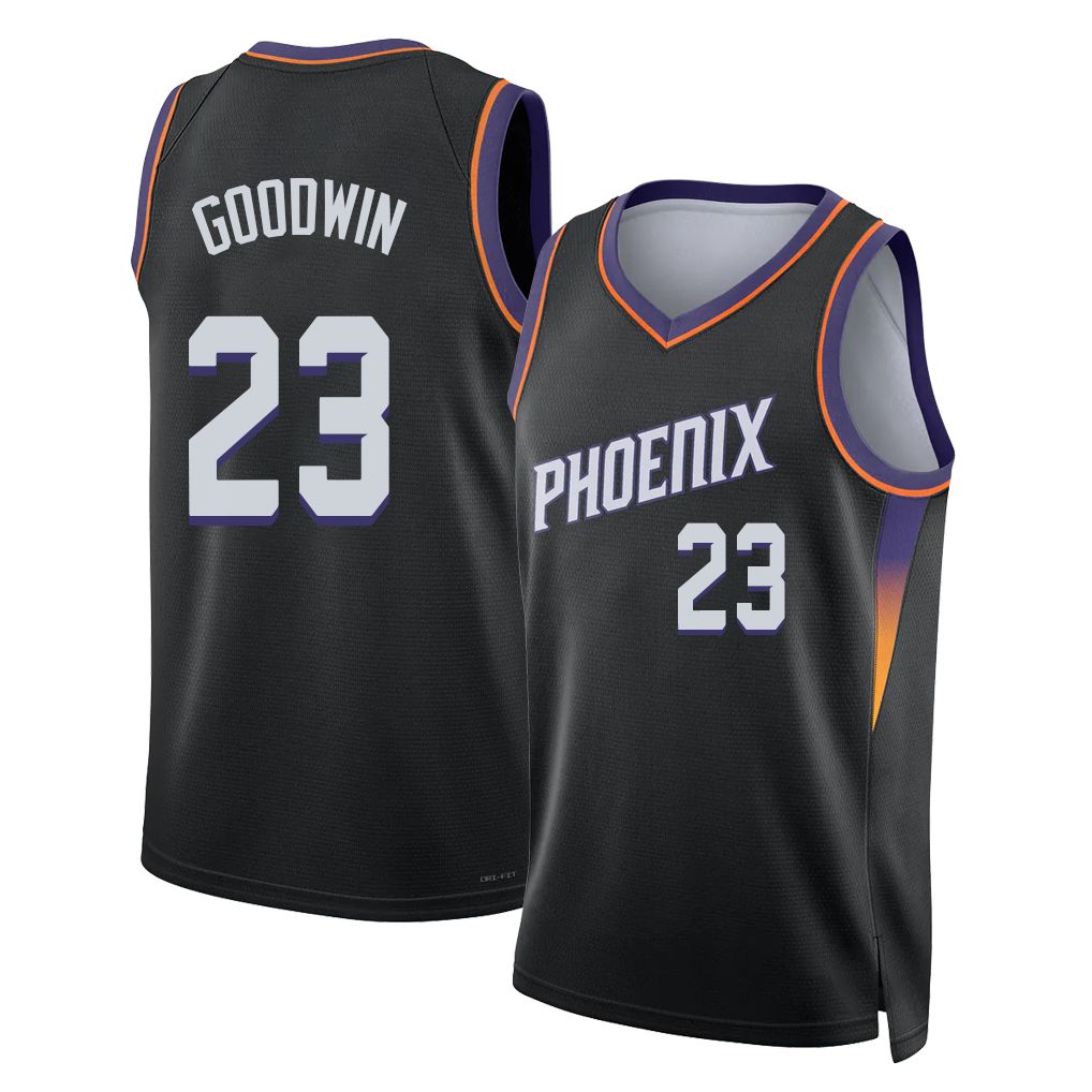 Phoenix #23 Goodwin Player Basketball Sleeveless Black Jersey Jordan For Adult Youth
